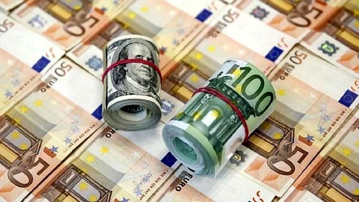 ثبات قیمت دلار و یورو در بازاری نزولی
