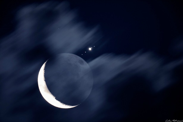 درخششی بی‌نظیر در آسمان: امشب مقارنه ماه و مشتری را تماشا کنید