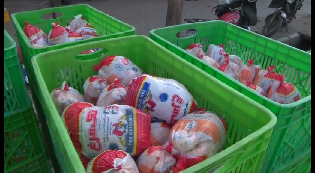 کشف ۳۰۰ کیلوگرم مرغ خارج از شبکه در مراغه