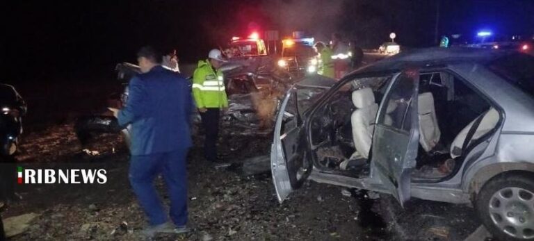 تصادف جاده مراغه-هشترود: یک کشته و ۴ مصدوم