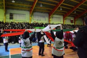 جشن فاطمی در مراغه برگزار شد؛ حضور ۲ هزار دختر در عرصه فرهنگ و ایستادگی