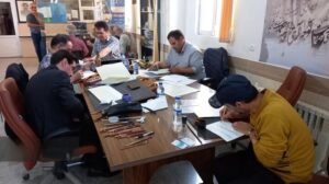 برگزاری آزمون فوق ممتاز انجمن خوشنویسان ایران در مراغه