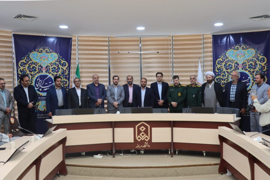 تکریم و معارفه فرمانده بسیج دانشجویی در دانشگاه مراغه