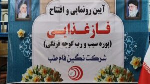 افتتاح فاز غذایی شرکت نگین فام طب؛ جهشی در توسعه صنایع تبدیلی و رونق اقتصادی مراغه