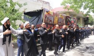 شرکت مدیرکل زندان‌های استان در مراسم بزرگداشت سرباز شهید زندان اوین در مراغه