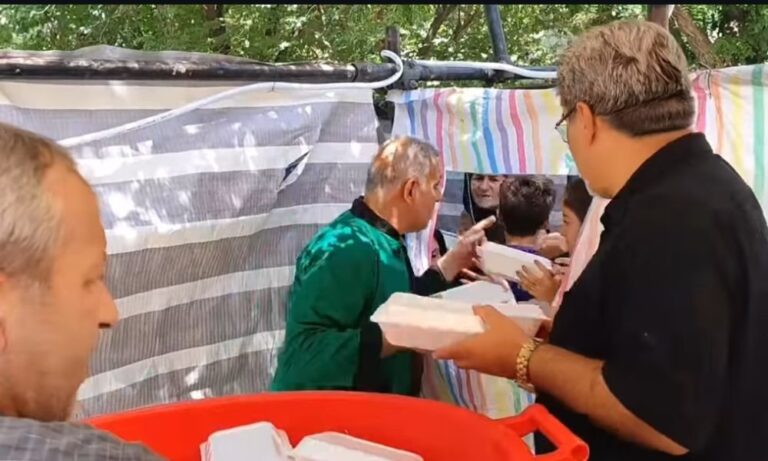 خیمه باب‌الحوایج مراغه؛ جلوه‌ای از شور حسینی و خدمت عاشقانه