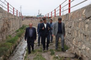 بازدید مسئولان شهری مراغه از وضعیت کانال انزاب و بررسی اقدامات بهسازی