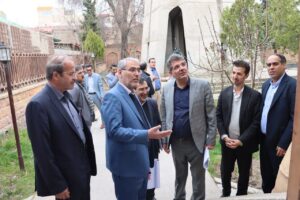 بازدید مسئولان شهرستان مراغه از موزه ایلخانی و مقبره اوحدیه