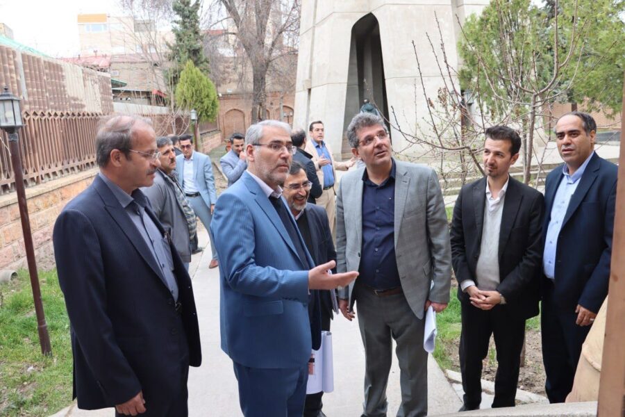 بازدید مسئولان شهرستان مراغه از موزه ایلخانی و مقبره اوحدیه
