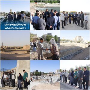 بازدید میدانی شهردار و شورای شهر از پروژه‌های عمرانی مراغه