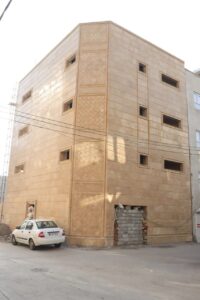 تحقق تعهدات شهرداری در قبال شهروندان، اتمام نمای ساختمان مسکونی بلاغلو