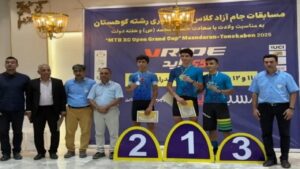 حضور پرقدرت دوچرخه‌سوار مراغه‌ای در مسابقات کشوری کوهستان