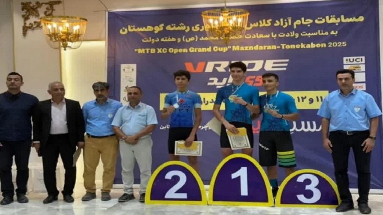 حضور پرقدرت دوچرخه‌سوار مراغه‌ای در مسابقات کشوری کوهستان