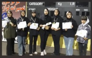 ۶ قهرمانی برای بانوان وزنه‌بردار مراغه در مسابقات تبریز