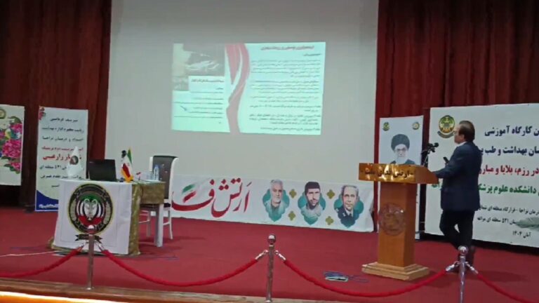 کارگاه آشنایی با اصول بهداشت رزم در مراغه اجرا شد