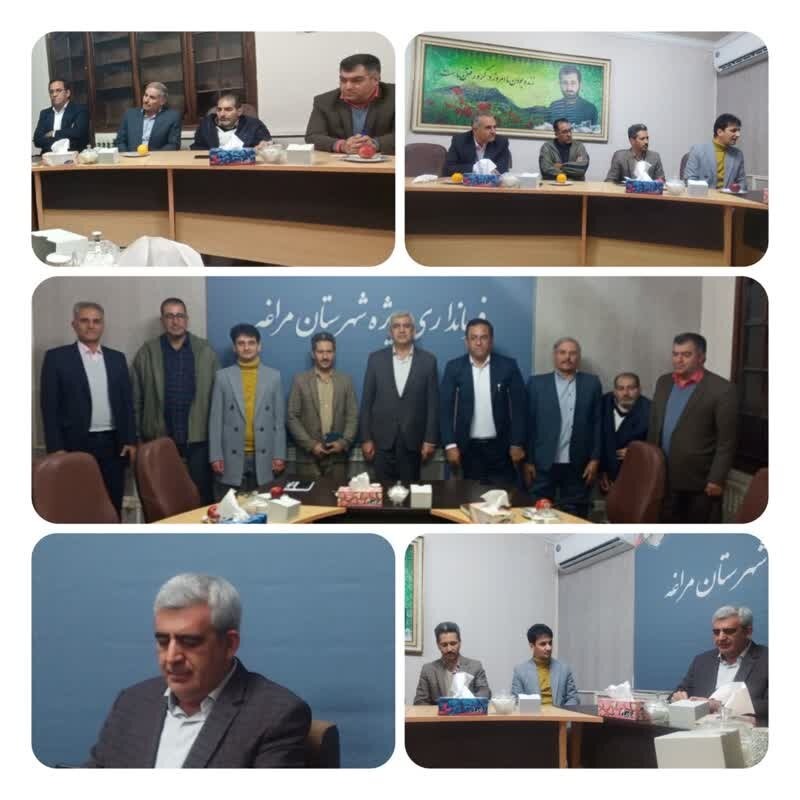 دیدار هیئت‌مدیره جامعه معلولین مراغه با فرماندار ویژه