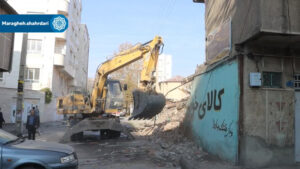 شتاب در سامان‌دهی ترافیک مراغه با آغاز آزادسازی گذرگاه خیابان فلسطین شمالی