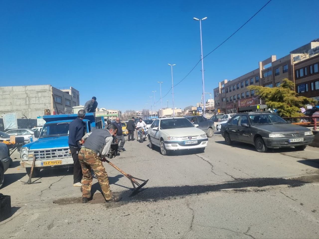 کلید خوردن برنامه وسیع روکش آسفالت خیابان‌های مراغه