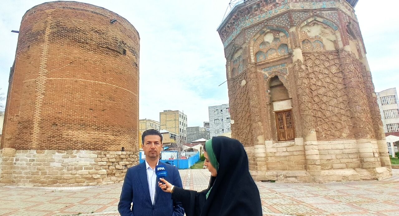 آسیب به گنبد ۸۵۰ ساله کبود مراغه در پی وقایع اخیر؛ ضرورت مرمت فوری شاهکار سلجوقی