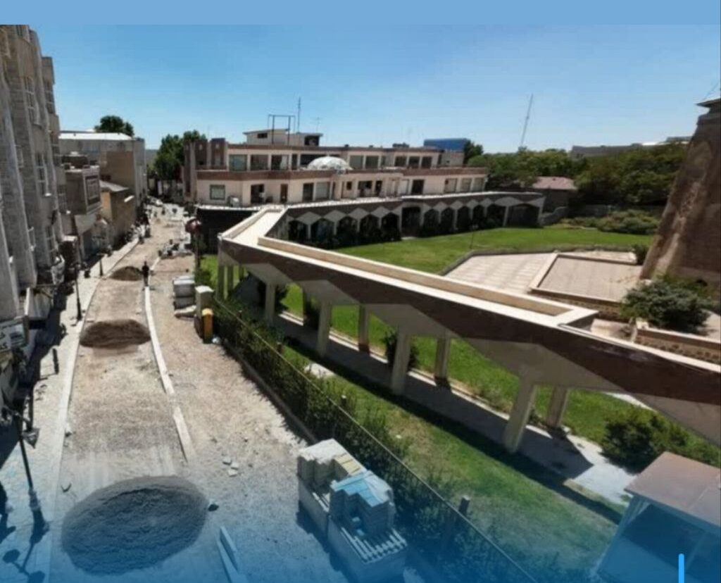 بهسازی گذر تاریخی کبود مراغه آغاز شد