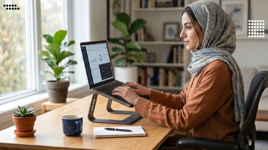 چگونه فضای کار با لپ‌تاپ را حرفه‌ای‌تر و سالم‌تر کنیم؟ ۷ راهکار برای استفاده بهتر از لپ‌ تاپ